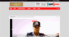 Desktop Screenshot of maskandi.co.za